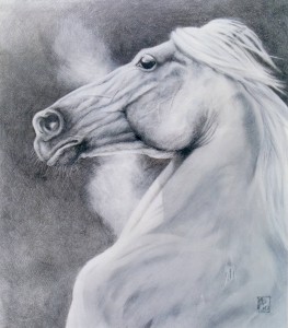 Wz 648 Al´Ahma --- Zeichnung, Lwd | 120 x 105 cm, 2002 Privatbesitz