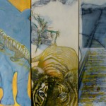 Wz 1041 Testament eines Tigers ------Zeichnung, Lwd | Triptychon-je 100 x40 cm, 2014
Private Sammlung