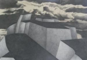 Wz 939 | Denkmal IV ---  Bleistift, Papier | 58 x 89 cm, 2009