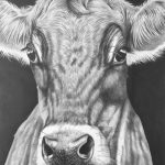 Wz 1103 Frieda---Bleistiftzeichnung, Lwd | 145 x 110 cm, 2019