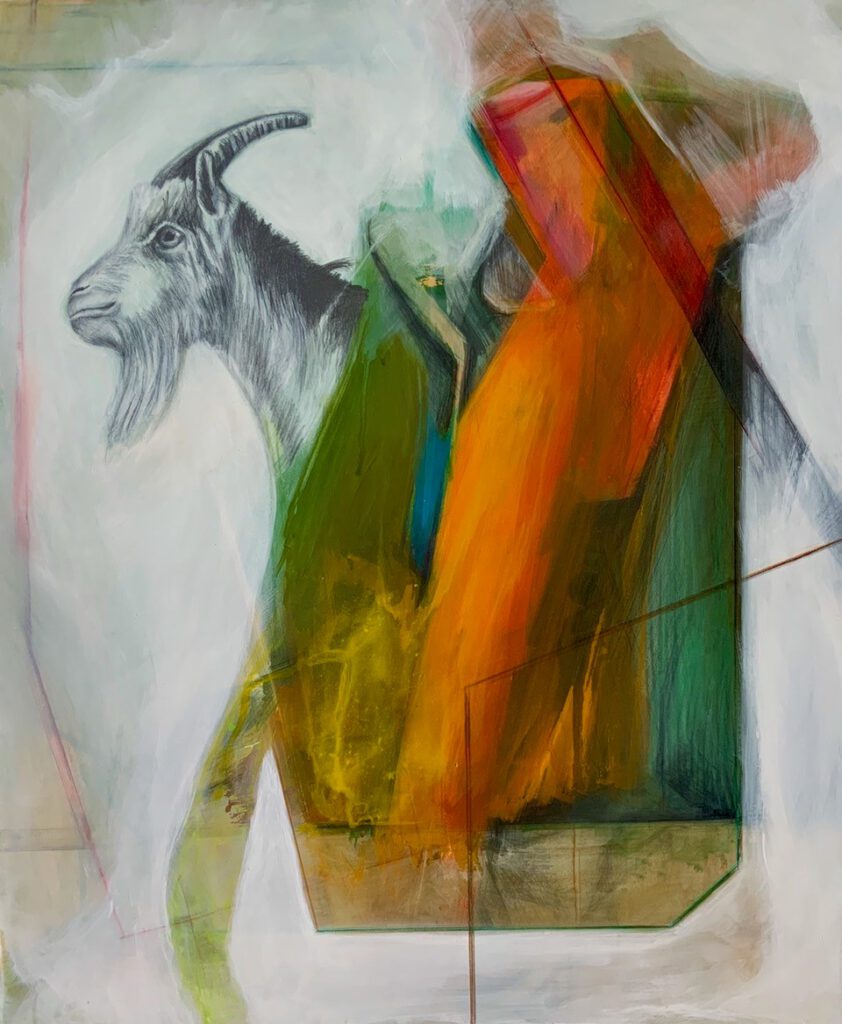 Wz 1144 – ohne Titel 2---
Zeichnung, Acryl, Lwd|  60 x 50 cm, 2024