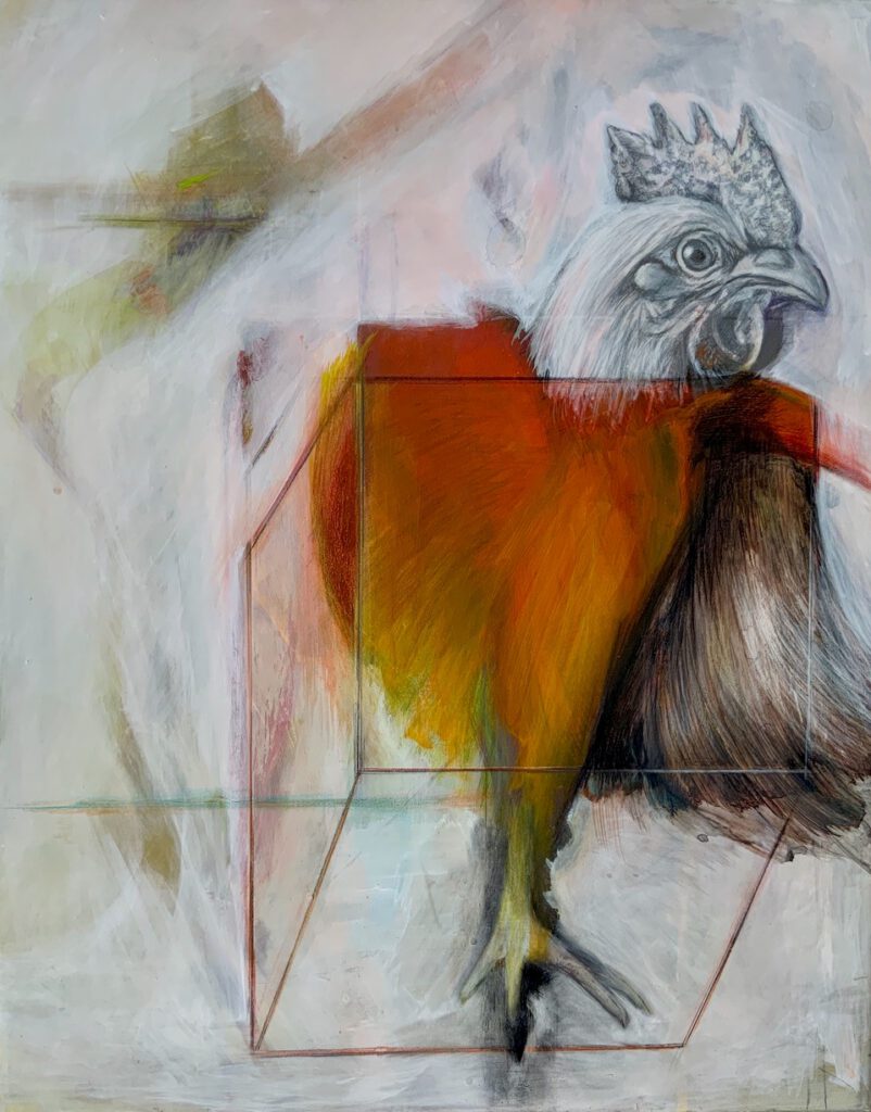 Wz 1145 – ohne Titel 3---
Zeichnung, Acryl, Lwd|  50 x 40 cm, 2024