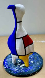 Wz 1155  Piet --- Baustoff, Spiegel--- H: 35 x B: 16 x T: 13 cm, 2024 --- Private Sammlung